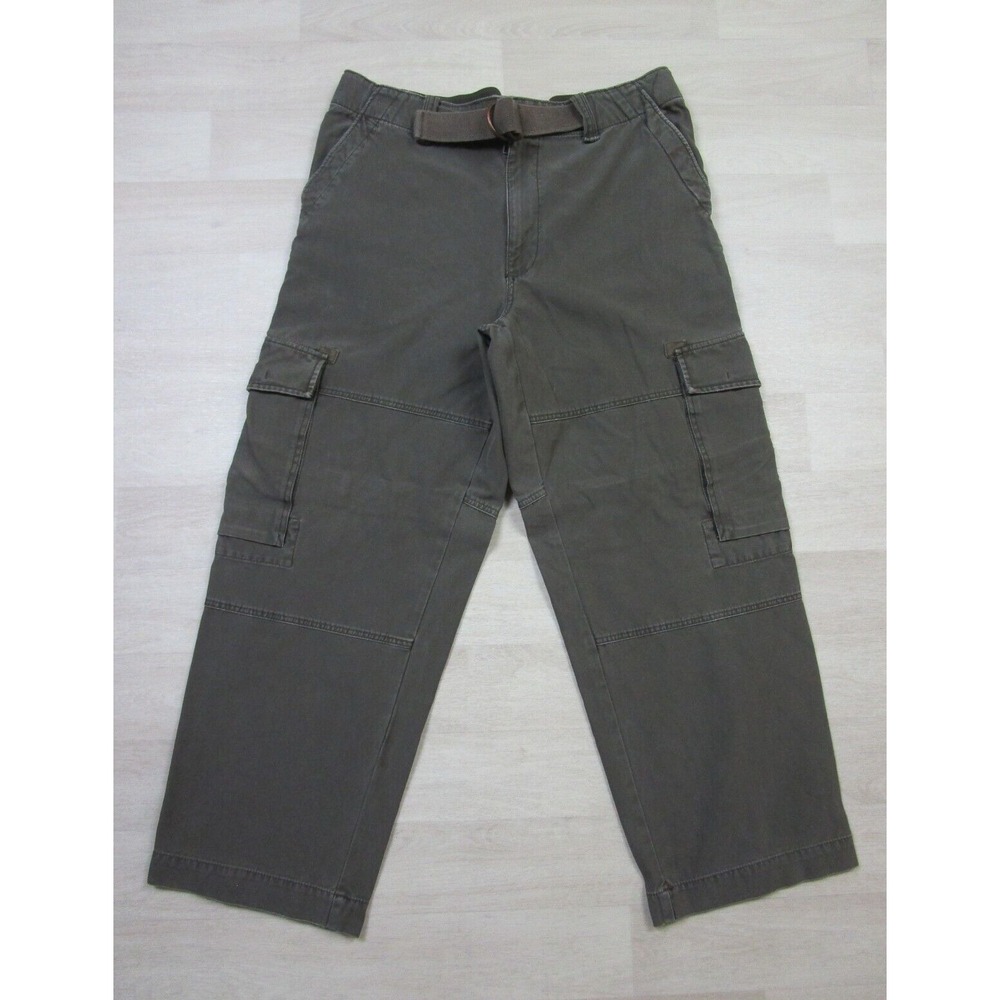 Old Navy 36 x 29.25 Surplus Cargo Pants Vintage Y2K Baggy Skater Wide Leg Green